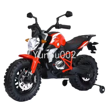 Электрический мотоцикл для детей, детская игрушечная машинка, двухместный детский мотоцикл для катания по пересеченной местности, доступен Новый