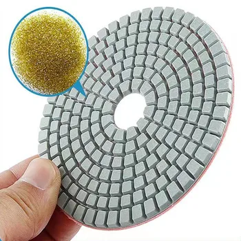 Горячая распродажа мраморных полировальных подушечек 100 мм для влажной алмазной полировки бетона и гранита