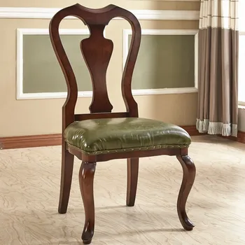 Красивые обеденные стулья в скандинавском стиле, современное дерево, Итальянские кресла для гостиной из искусственной кожи, Европейская модная мебель Sedie Sala Da Pranzo