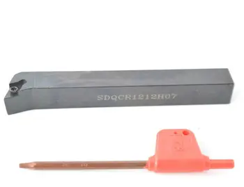 SDQCR1212H07 Токарный инструмент Держатель внешнего токарного инструмента устройство для поворота твердосплавных пластин DCMT0702 с ЧПУ