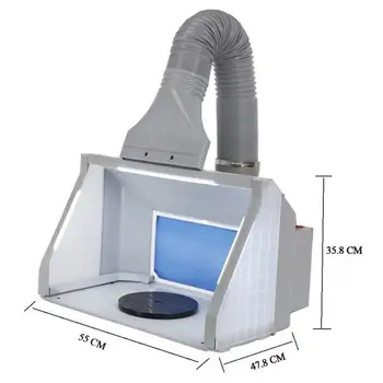 Модернизированная модель вытяжного вентилятора на 240 В, рабочий стол для окрашивания в цвет краски, Вентилятор для распыления краски, устройство для всасывания тумана