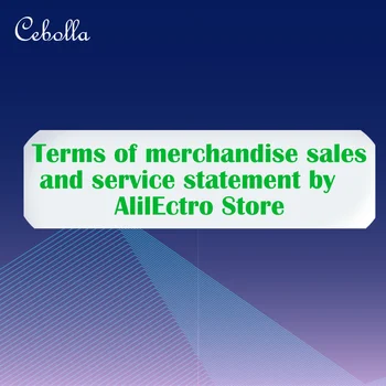 Заявление об условиях продажи товаров и обслуживания от Cebolla Store
