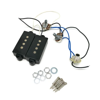 Предварительно подключенный жгут проводов с набором звукоснимателей P Bass Humbucker 1 Тон 1 Громкость 1