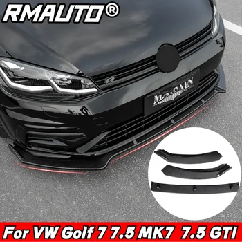 RMAUTO Карбоновый Автомобильный Разветвитель Переднего Бампера Для Губ, Диффузор, Защитная Защита Для Volkswagen VW Golf MK7 7.5 GTI 2014-2020 Обвес