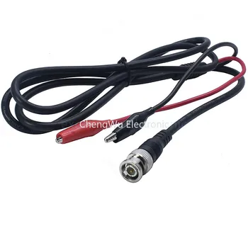 длина 1 шт. 1,5 метра Тестовая линия Q9 BNC Разъем для подключения кабеля источника видеосигнала с красным и черным зажимом типа 
