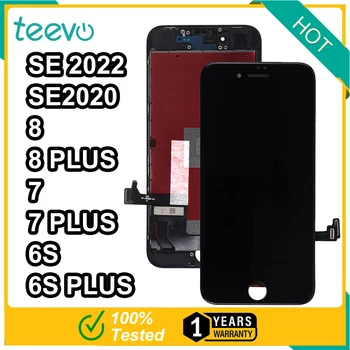Teevo LCD Для iPhone SE 2022 2020 8 7 6s Plus экран дисплея черно-белый сенсорный дигитайзер в сборе замена оптовая продажа с фабрики