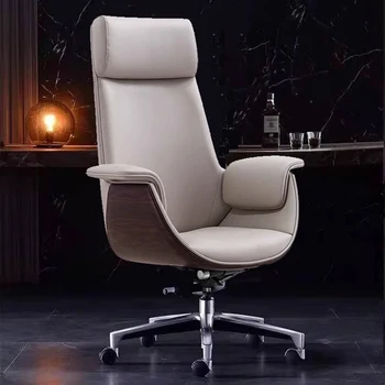 Дизайнерское Эргономичное Офисное кресло для массажа и чтения, Кожаное Офисное вращающееся кресло для чтения, Роскошная Современная Офисная мебель Silla Nordica