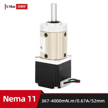 Длина 52 мм Nema 11 Передаточное отношение 3.7 5.2 14 Высокоточная Микропланетная Коробка Передач С Шаговым Двигателем Nema 11 С Коробкой передач