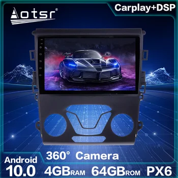 Android 10.0 64 ГБ Автомобильный GPS-навигатор для Ford Mondeo 4 5 2014 + Автомобильный DVD Мультимедиа, головное устройство PX6, автоматический стереокассетный магнитофон