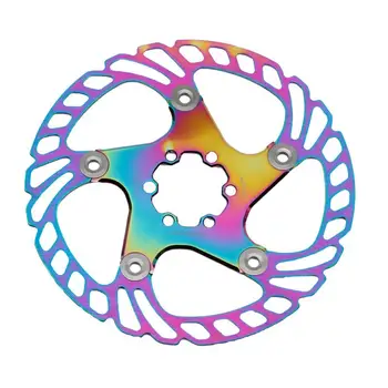 Дисковые тормоза для горных велосипедов Красочная модификация дискового тормоза для велосипеда, велосипедный аксессуар с полым дизайном для горных велосипедов