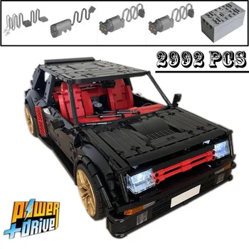 Новый MOC-115234 R5 Turbo с дистанционным управлением, силовая модель суперкара, автомобили для гонщиков, строительные блоки, кирпичи, игрушки, подарки на день рождения для мальчиков