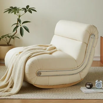 Эластичный Офисный стул для гостиной, поясничная поддержка, Кресло-качалка для гостиной, одноместный ленивый диван, мебель для дома
