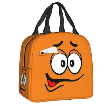 Мультфильм шоколадно-апельсиновый леденец лица ланч-бокс теплый кулер герметичные изолированные обед мешок для женщин детей контейнер сумка 