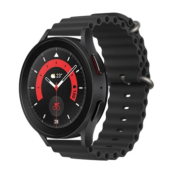 20мм 22мм Ремешок Для Samsung Galaxy Watch 4 5 pro 3 classic active 2/Gear S3/S2 Ocean силиконовый браслет Huawei watch GT ремешок