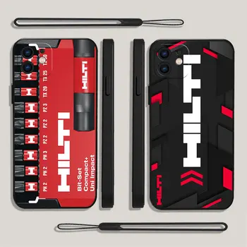 Набор Инструментов бренда Hilti Tools Чехол Для Телефона iPhone 15 14 13 12 11 Pro Max Mini X XR XS MAX SE20 8 7 Plus Силиконовый с Ремешком для рук