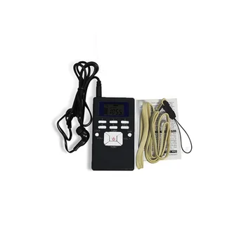 Цифровое радио HRD-102 с мини-ЖК-дисплеем, портативный Многофункциональный Стерео FM-радиоприемник с наушниками
