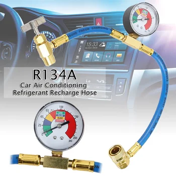 R134A Измерительный Шланг для заправки хладагента автомобильного кондиционера, Газовый Манометр, Автомобильные Принадлежности aire acondicionado