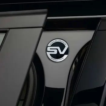 Автомобильный стайлинг, 3D алюминиевая эмблема SV, наклейка на заднюю часть автомобиля, значок, наклейки для Land Rover Range Rover Evoque Defender Discovery 3 4 2