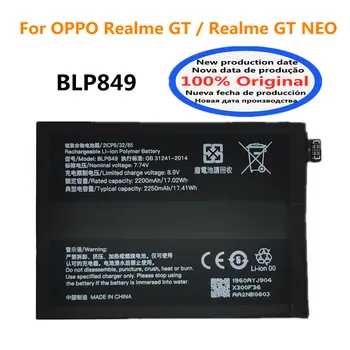 100% Оригинальный Новый Высококачественный Аккумулятор 4500 мАч BLP849 Для Телефона OPPO Realme GT/Realme GT NEO Сменный Аккумулятор Bateria