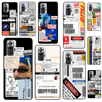 Этикетка со штрих-кодом Cool Boys Girls Чехол Для Xiaomi Redmi Note 12 Pro 11 9 8 10 Pro 9S 10S 11S 12S Redmi 12C 9C 10A 10C Чехол