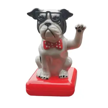 Танцующая собака на солнечной энергии, милая игрушка для собак, танцующая игрушка для собак, снимающая усталость от вождения, подарок для семьи, друзей, коллег