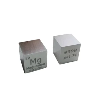Металлический куб с высоким содержанием магния 9% 99,9, элемент Cube плотностью 10 мм для коллекции