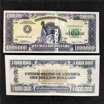 * Копия фальшивых денег на миллион долларов США, бумажные купюры, банкноты в долларах США в невалюте