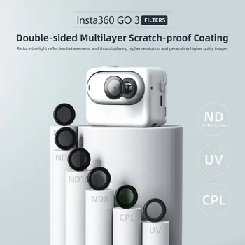 Для Insta360 GO 3 Водонепроницаемый Фильтр ND Matting CPL Thumb Action Camera GO2 Защитный Объектив Аксессуар
