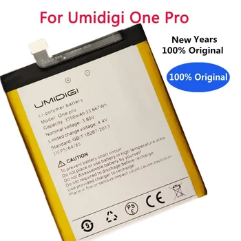 Оригинальный аккумулятор телефона емкостью 3550 мАч для UMI Umidigi One Pro, аккумулятор смартфона Onepro, высококачественная замена Bateria