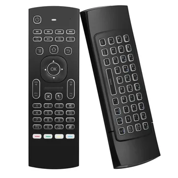 MX3 Air Mouse Беспроводная клавиатура с подсветкой Smart Remote Control 2.4G RF для X96 Tx3 H96 Android TV Box