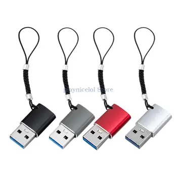 Адаптер USB C к USB из алюминиевого сплава, разъем USB-конвертера, 480 Мбит/с, быстрый разъем E8BA