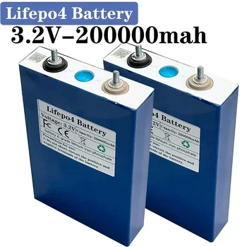 Литий-железо-фосфатный аккумулятор Lifepo4 3,2 В 200Ач класса А для 12 В кемперов, гольф-кара, внедорожной яхты на солнечном ветру