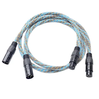 Соедините кабель WE Audio Balance XLR с позолоченным штекером для усилителя, ЦАП, CD-плеера