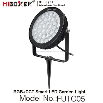 MiBoxer FUTC05 25 Вт RGB + CCT Светодиодный Садовый светильник Наружный Ландшафтный светильник IP66 AC 110V 220V WiFi / APP / Remote / Alexa Голосовое Управление