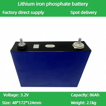3,2 В 86 Ач литий-железо-фосфатный аккумулятор для самодельной батареи RV и солнечной системы хранения, кемпера, гольф-кара, внедорожника