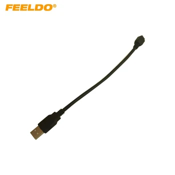 Автомобильный аудиовход FEELDO, провод для передачи мультимедийных данных, кабель-адаптер Mini USB-2.0 для Nissan Ford GM MG USB AUX Кабель