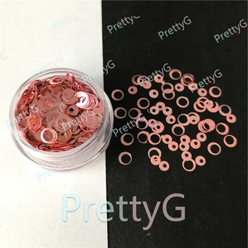 PrettyG 1 Коробка Полый круг Точечные миксы в форме блесток для смолы DIY Makeup Nail Makeup Аксессуары для украшения ногтей