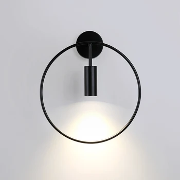 Металлические настенные светильники Прикроватная бра Настенный светильник Nordic для спальни Простой дизайн GU10