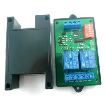 2-канальный переключатель выходного реле RTU по команде MODBUS последовательный порт RS485 PLC