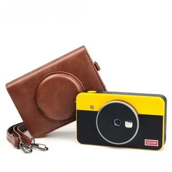 Новый чехол для камеры C210R для Kodak Mini Shot 2, аксессуары для фотопринтеров в стиле ретро, с кожаной сумкой на плечевом ремне