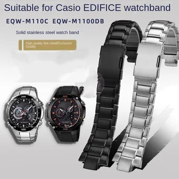 Новый ремешок для часов Casio EDIFICE серии EQW-M1100 EQW-A1000 из нержавеющей стали, Ремешок для браслета, аксессуары для ремешков из нержавеющей стали