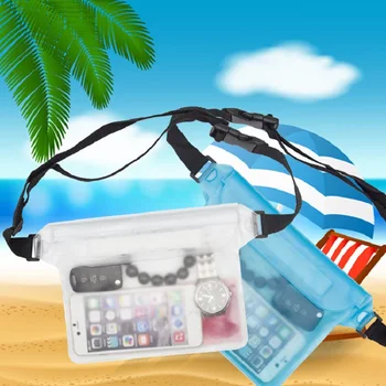 Водонепроницаемый чехол для хранения мобильного телефона и ценных вещей, необходимых для пляжного отдыха, для плавания, дайвинга, дрейфа, поясная сумка через плечо