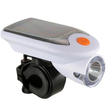 Передняя лампа для велосипеда на солнечной батарее, USB-аккумуляторная Велосипедная лампа, вращающаяся на 360 градусов, Аксессуары для велосипеда