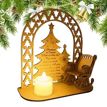 Кресла-качалки Memory Tealight Рождественская свеча Орнамент на память Мемориальный орнамент Подсвечник Держатель для шкафов крыльцо