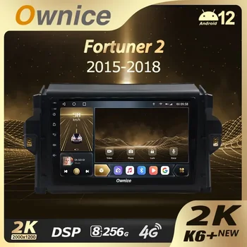 Ownice K6 + 2K 13.3 для Toyota Fortuner 2 2015-2020 Автомобильный Радио Мультимедийный Видеоплеер Navi Стерео GPS Android 12 Без 2din DVD