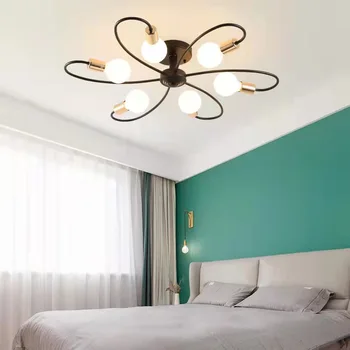 Современный простой потолочный светильник столовая гостиная спальня Магазин одежды креативный потолочный светильник iron elbow персонализированный необычный светильник