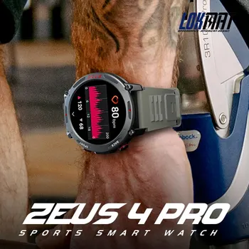 Смарт-часы LOKMAT ZEUS 4 PRO 5AMT, водонепроницаемые, мониторинг здоровья, спорта, смарт-уведомления для мужчин, совместимые с Android IOS