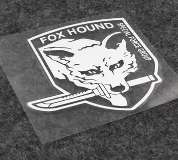 Наклейка для автомобиля Fox Hound Металлические Шестерни Сплошные Наклейки Для Стайлинга автомобилей Группа Специального Назначения Виниловая Наклейка для автомобиля Светоотражающая