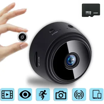 A9 Камера WiFi Домашняя Видеокамера 1080P HD Cam Веб-Камера Безопасности Для Домашнего Автомобиля В помещении на Открытом воздухе С 32 ГБ SD-Картой