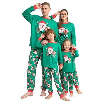 Рождественская одежда для семьи 2024, Рождественские Пижамы для взрослых, детей, женщин, Пижамы, Комплект одежды для мамы и Дочки, Пижамы для отца и сына